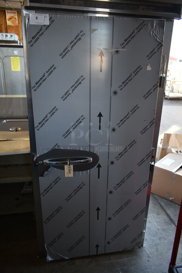 BRAND NEW SCRATCH AND DENT! 2022 Continental D1RINSA Stainless Steel Commercial Single Door Roll In Rack Cooler. 115 Volts, 1 Phase. Tested and Working! - Image 3 of 6