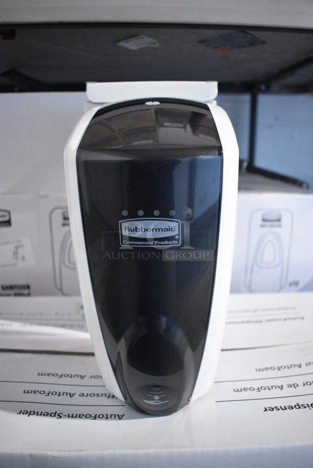 10 BRAND NEW IN BOX! Rubbermaid Poly Wall Mount AutoFoam Dispenser. 5.5x5.5x11. 10 Times Your Bid! - Image 1 of 5