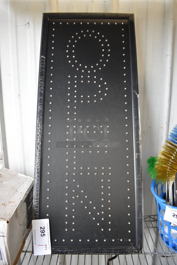 Light Up Open Sign. 13x1x31.5. Tested and Working! - Image 4 of 4