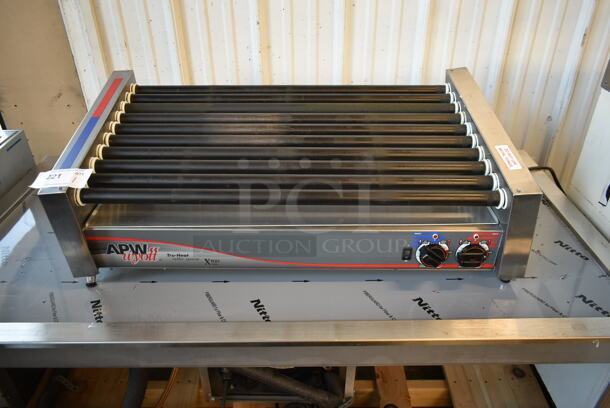 APW Wyott HRS-50S Stainless Steel Commercial Countertop Hot Dog Roller. 120 Volts, 1 Phase. Tested and Working! - Image 1 of 5