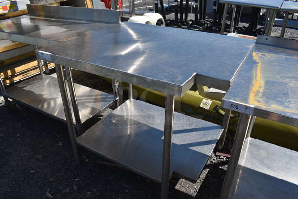 Stainless Steel Table w/ Stainless Steel Under Shelf. 40x33x36 - Image 2 of 3