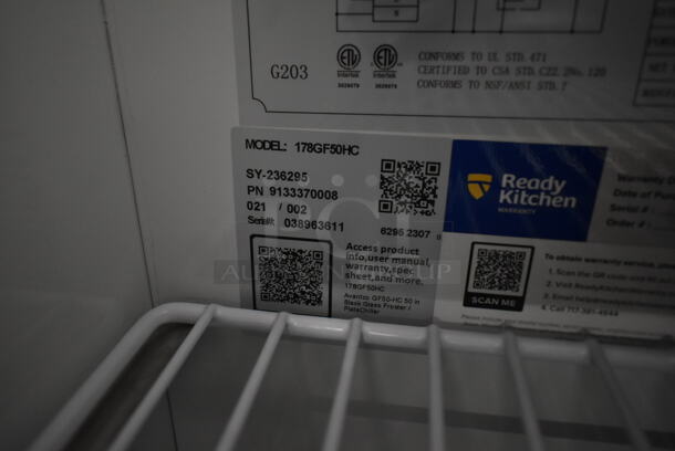BRAND NEW SCRATCH AND DENT!  2023 Avantco 178GF50HC Stainless Steel Commercial Back Bar Bottle Cooler w/ 2 Sliding Lids. 115 Volts, 1 Phase. Tested and Working! - Image 6 of 6