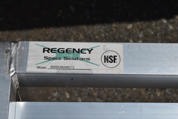 4 BRAND NEW SCRATCH AND DENT! Regency 600DUN246012 60" x 24" x 12" Aluminum Dunnage Rack - 1850 lb. Capacity. 4 Times Your Bid! - Image 5 of 8