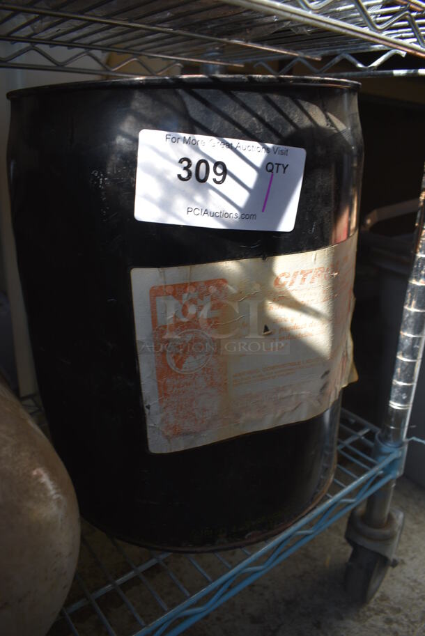 Metal Barrel of Citrol. 11x11x14 - Image 3 of 3