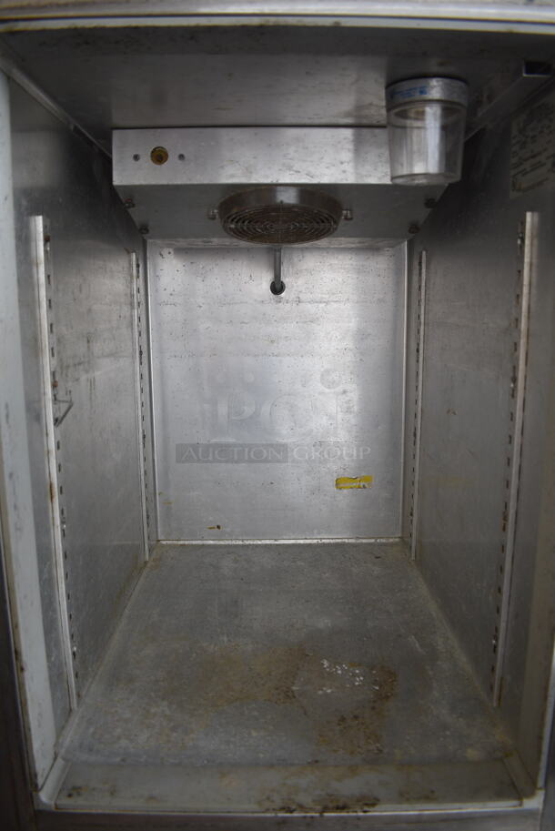 Continental DL1RF-SA Stainless Steel Commercial 2 Half Size Door Reach In Cooler on Commercial Casters. 115 Volts, 1 Phase. Tested and Working! - Image 3 of 5