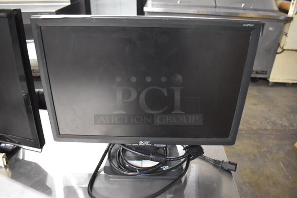 Acer AL2016W B 20" LCD Monitor w/ Power Cord and HD Cord - Image 7 of 7