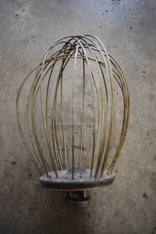 Hobart A2100 Metal Commercial 12 Quart Whisk for Mixer. 8x8x12