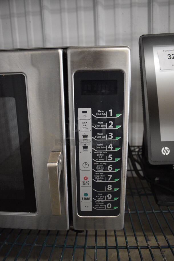 Menumaster Stainless Steel Commercial Countertop Microwave Oven. 21.5x19x14 - Image 4 of 4