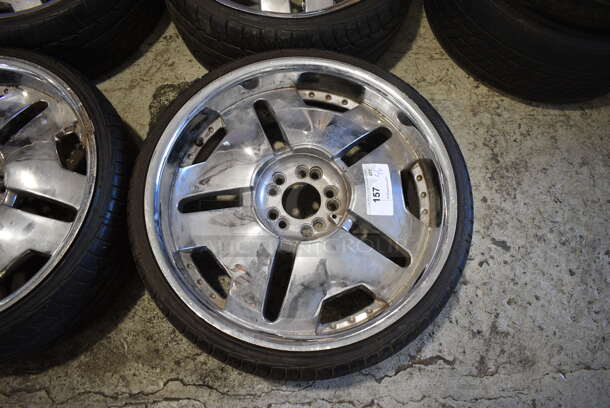 4 Various Tires on Rims Including 235/30 2R 20 88H. STW-160 20x8.5 JJ VW627A. Includes 25x10x25. 4 Times Your Bid! - Image 10 of 12