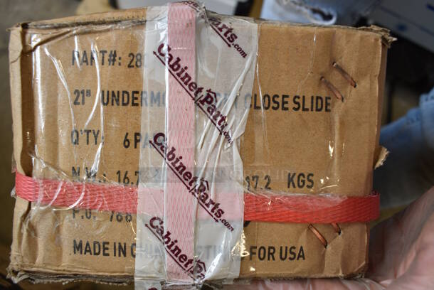 ALL ONE MONEY! Lot of BRAND NEW IN BOX! 21" Metal Locking Brackets for Drawer.  - Image 4 of 5