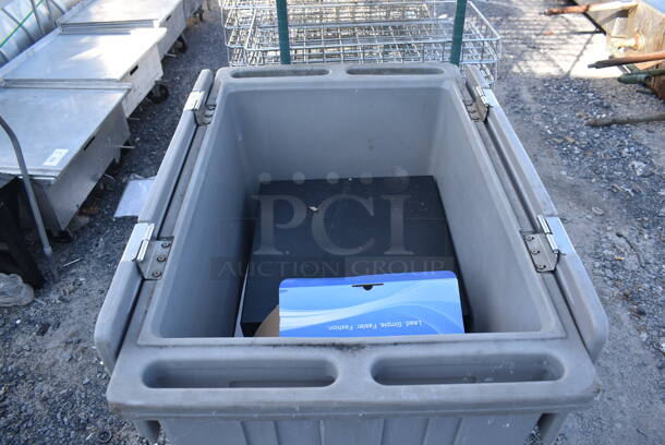Gray Poly Bin on Commercial Casters. 34x23x36 - Image 3 of 4