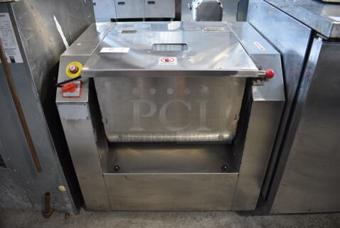 Stainless Steel Commercial Floor Style Meat Mixer. 250 Volts, 1 Phase. 31x24x29
