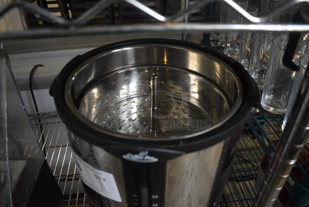 Coffee Pro Chrome Finish Coffee Urn. Missing Lid. 11x12x16.5 - Image 3 of 4