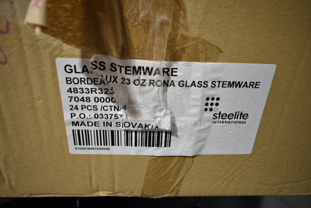 Box of 24 BRAND NEW! Bordeaux Wine Glasses. 23 oz - Image 4 of 5