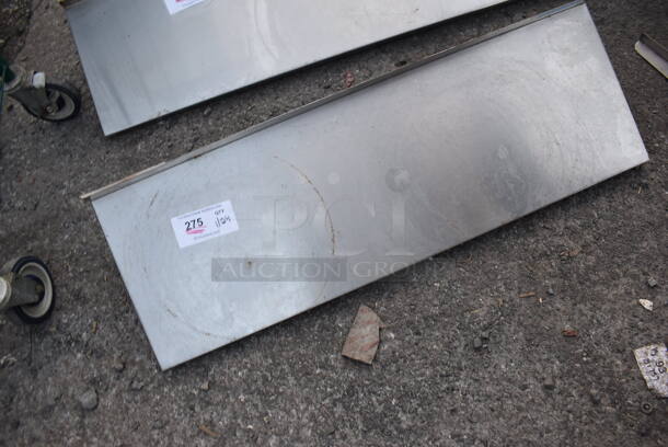 Stainless Steel Shelf w/ Wall Mount Brackets. 36x12x10 - Image 2 of 3