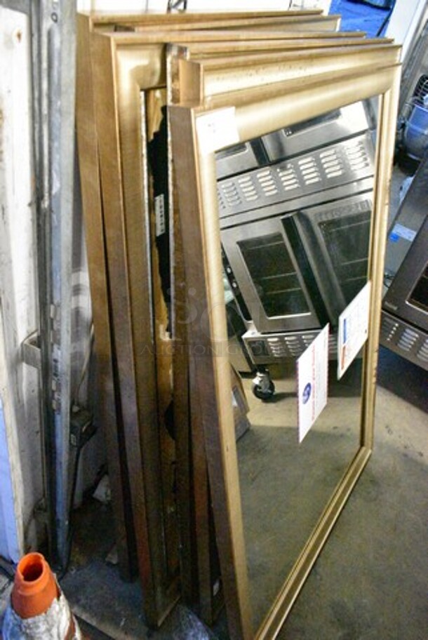 6 Various Framed Mirrors. Includes 41x2x58. 6 Times Your Bid!  - Image 2 of 9