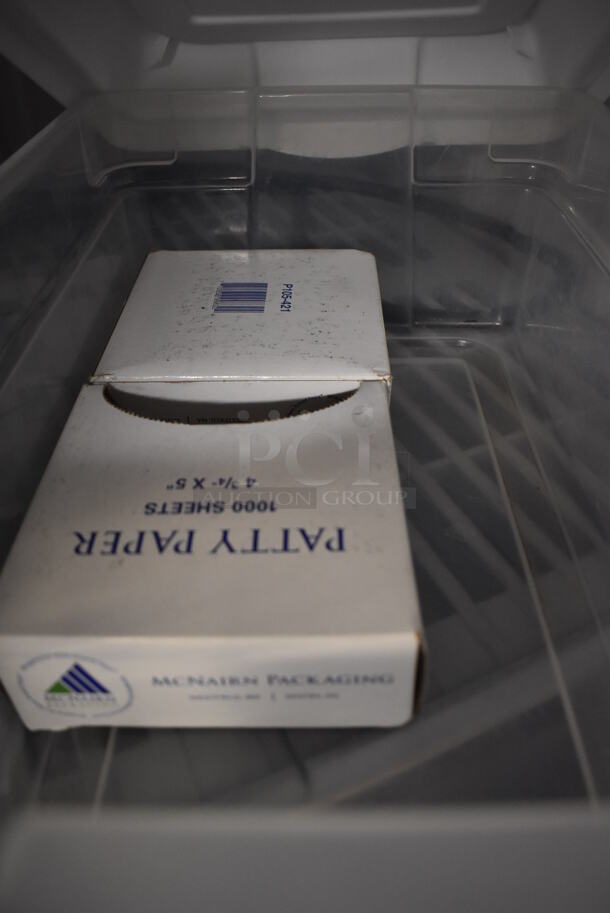 ALL ONE MONEY! Tier Lot of Various Items Including Poly Bin and Signs - Image 3 of 3