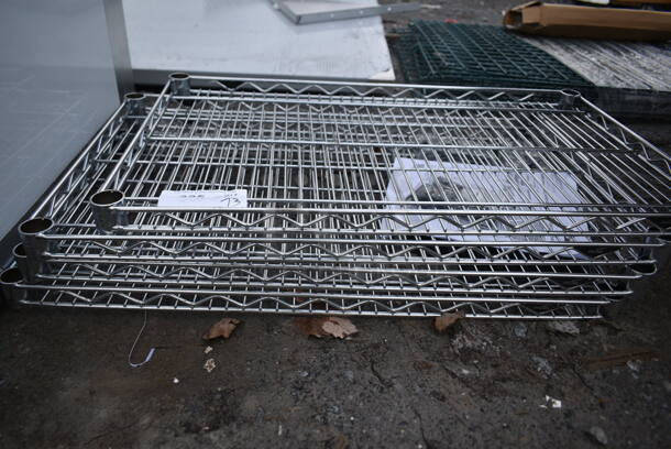 ALL ONE MONEY! Lot of 4 BRAND NEW SCRATCH AND DENT! Chrome Finish Wire Shelves. - Image 4 of 4