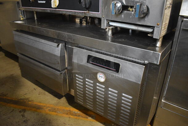 Continental Stainless Steel Commercial 2 Drawer Chef Base. 115 Volts, 1 Phase. 51x34x25.5. Tested and Working! - Image 2 of 4
