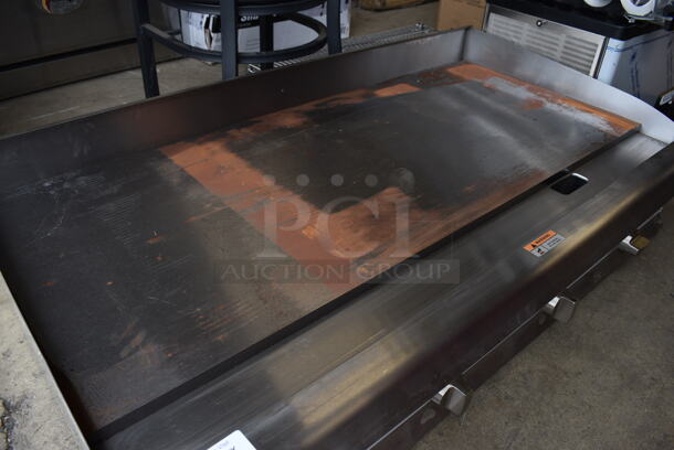 BRAND NEW! CPG Model 351GMCPG48NL Stainless Steel Commercial Countertop Natural Gas Powered Flat Top Griddle. 120,000 BTU. 48x30x13 - Image 7 of 9