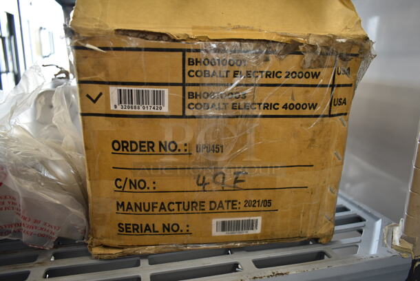 BRAND NEW SCRATCH AND DENT! 2021 Cobalt BH0610003 Smart Heat Electric Powered Heater. Stock Picture Used as Gallery Picture. 220/240 Volts. Tested and Working! - Image 7 of 8