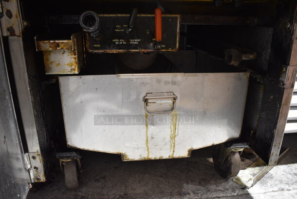 BKI FKM-F Stainless Steel Commercial Floor Style Pressure Fryer on Commercial Casters. 208 Volts, 3 Phase.  - Image 6 of 8