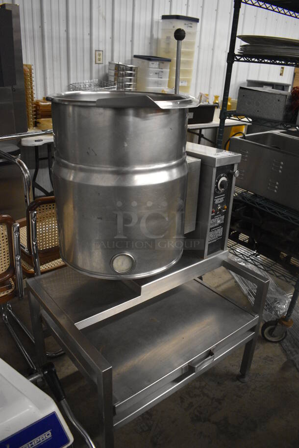 Crown Model EC-10TW Stainless Steel Commercial Electric Powered 10 Gallon Steam Tilting Kettle. 208 Volts, 3 Phase. 29x23x54 - Image 8 of 8