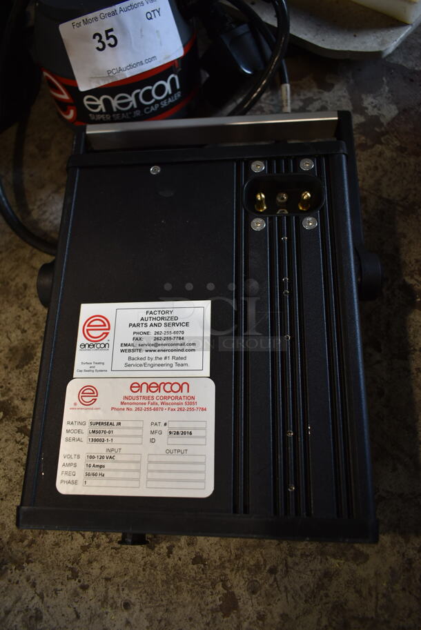 Enercon Items; LM5070-01 Induction Sealer w/ Bag. 100-120 Volts, 1 Phase. Tested and Working! - Image 3 of 8
