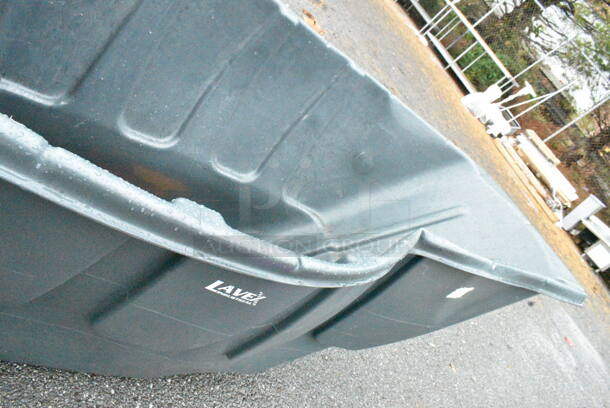 BRAND NEW SCRATCH AND DENT! Lavex 475AG102TBGY 1 Cubic Yard Gray Light-Duty Tilt Truck / Trash Cart (850 lb. Capacity) - Image 3 of 7