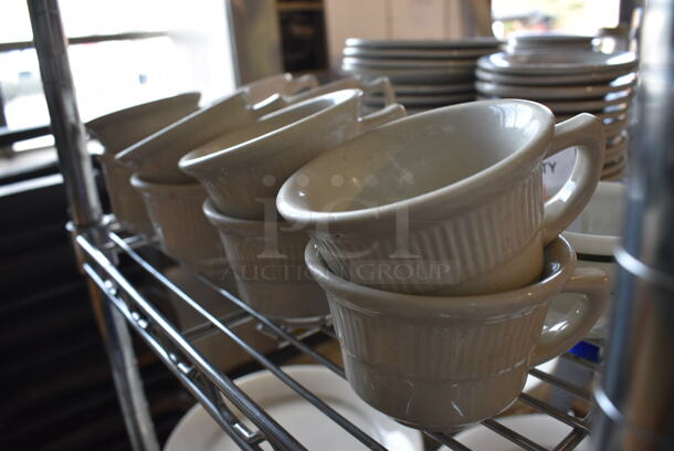 ALL ONE MONEY! Lot of 14 Various White Ceramic Mugs. Includes 4.5x3.5x2.5 - Image 3 of 3