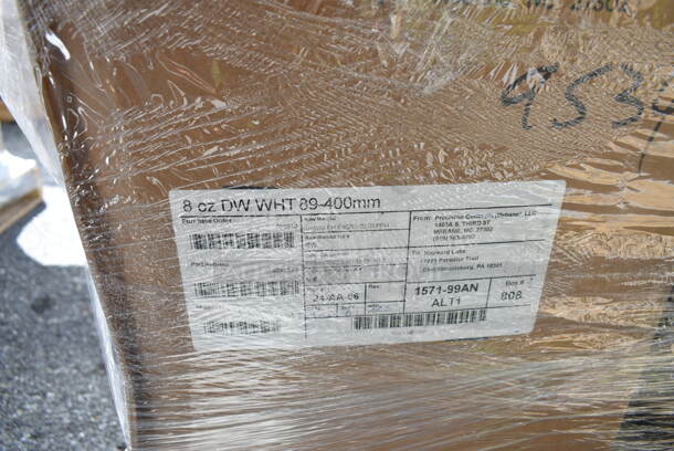 PALLET LOT of 22 BRAND NEW Boxes Including 496ALPF2X22PK American Louver Company 24" x 24" Plaster Frame ALPF2X2-2PK - 2/Pack, 427SD2828MP Lancaster Table & Seating Excalibur 27 1/2" x 27 1/2" Square Table Top with Textured Mixed Plank Finish, Vollrath 4932-13 Traex® Color-Mate™ 32 oz. Clear Single Tip Standard Squeeze Bottle,  600WS1830HD Regency 18" x 30" 16 Gauge Stainless Steel Heavy-Duty Solid Wall Shelf, 124ASEAG12 American Metalcraft ASEAG12 12" Round Gold Hammered Aluminum Seafood Tray, 4447572 Lavex 2.5 Gallon Plastic Dispensing Container. 22 Times Your Bid!  - Image 11 of 12