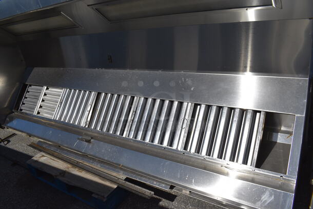 10.5' Stainless Steel Commercial Return Air Grease Hood w/ Filters. 126x54x26 - Image 2 of 6