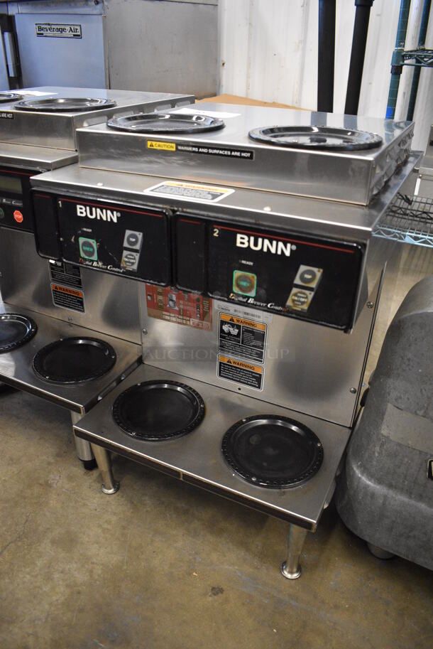 Bunn CDBC 2/2 TWIN Stainless Steel Commercial Countertop 4 Burner Coffee Machine. 120/208-240 Volts, 1 Phase. 16x18x25 - Image 2 of 7