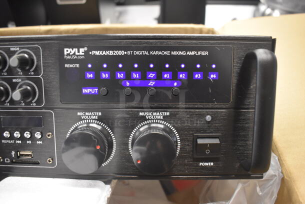 BRAND NEW IN BOX! Pyle PMXAKB2000 BT Digital Karaoke Mixing Amplifier. 17x14x5.5 - Image 3 of 8