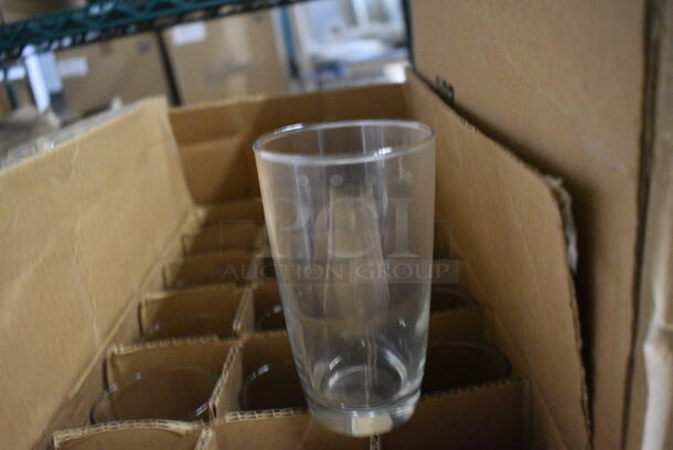 36 BRAND NEW IN BOX! Arcoroc Excalibur Hi Ball Beverage Glasses. 3x3x5. 36 Times Your Bid!