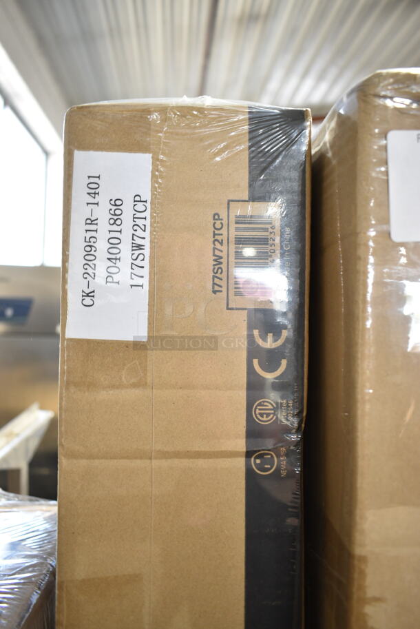 2 BRAND NEW IN BOX! Avantco 177SW72TCP Stainless Steel Commercial 72" High Wattage Strip Warmer with Toggle Controls. 120 Volts, 1 Phase. 2 Times Your Bid! - Image 4 of 4