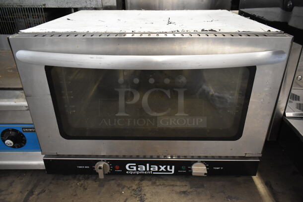 Galaxy 177COE3H Stainless Steel Commercial Countertop Half Size Convection Oven w/ View Through Door. 120 Volts, 1 Phase.  - Image 3 of 7