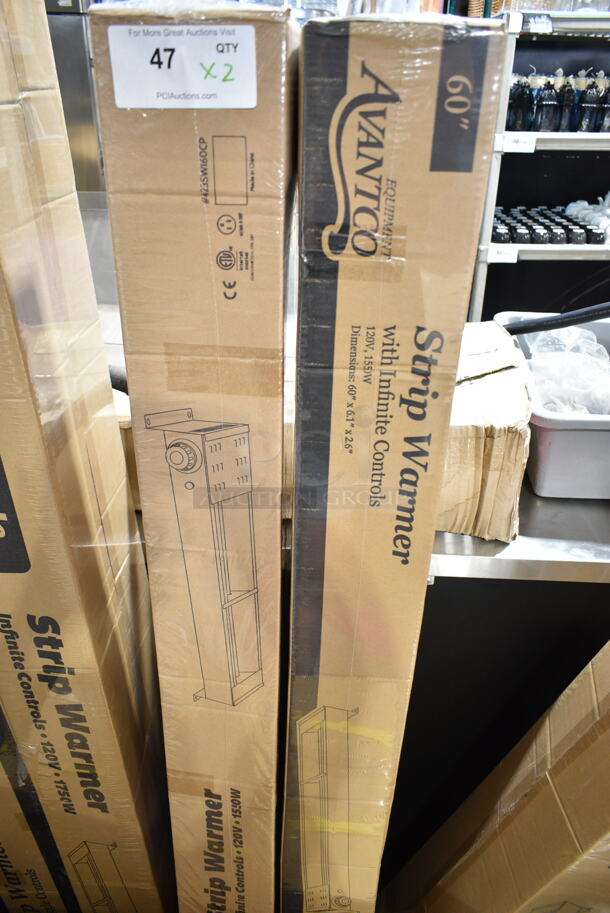 2 BRAND NEW IN BOX! ServIt 423SWI60CP Stainless Steel Commercial 60" High Wattage Strip Warmer with Adjustable Infinite Controls and Cord. 120 Volts, 1 Phase. 2 Times Your Bid! - Image 2 of 5