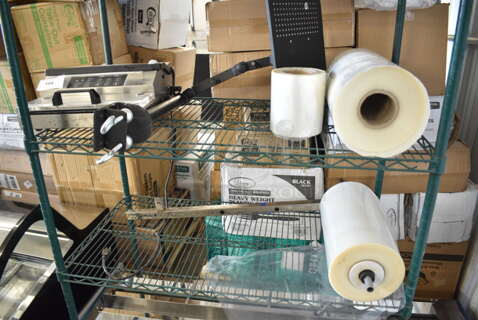 VacMaster Stainless Steel Commercial Countertop Vacuum Sealer w/ Plastic Rolls. Tested and Working!