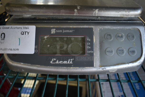 San Jamar Escali SCDGM66 Countertop 66 Pound Food Portioning Scale. Cannot Test Due To Missing Power Cord - Image 3 of 4