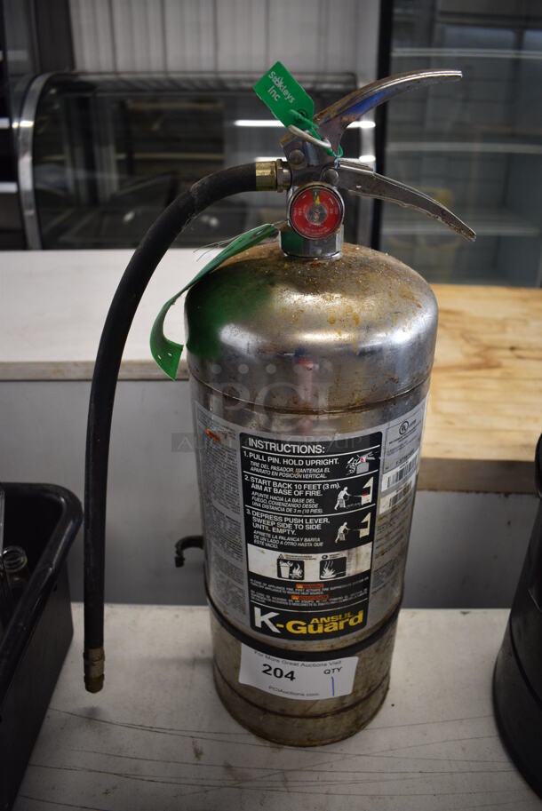 Ansul K Guard Wet Chemical Fire Extinguisher. 7x7x22