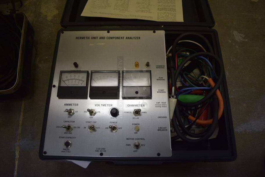 Gemline TA1200 Hermetic Unit and Component Analyzer In Case (Main Building)