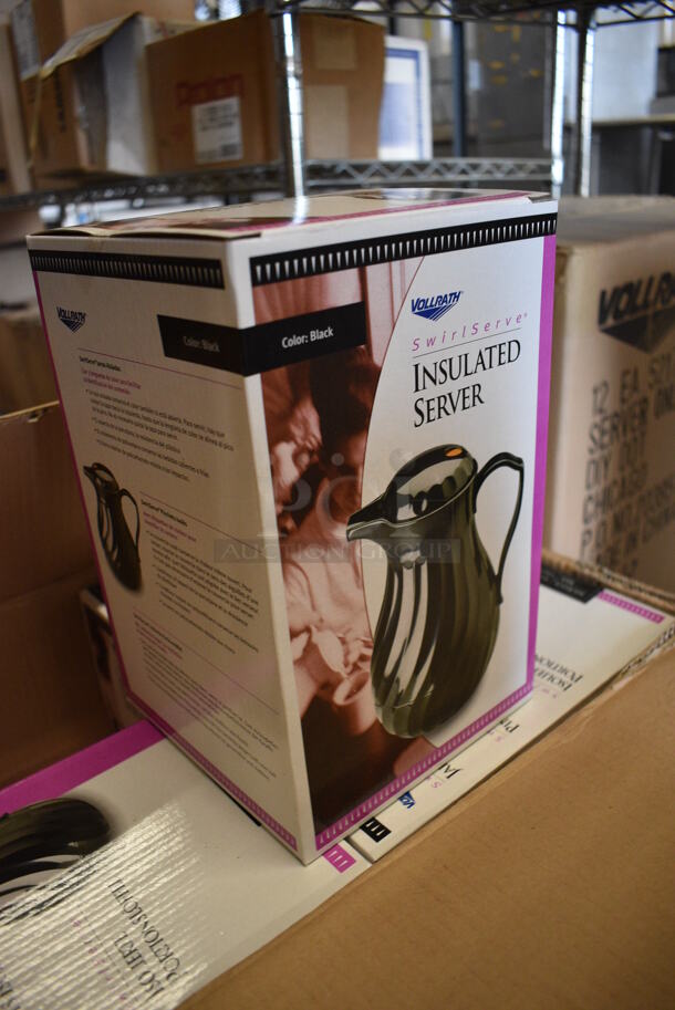 12 BRAND NEW IN BOX! Vollrath Black Poly Insulated Server / Coffee Urns. 8x6x9.5. 12 Times Your Bid! - Image 2 of 3