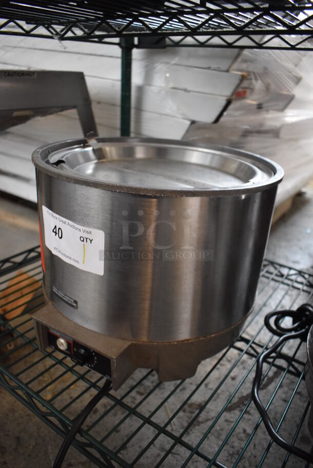 Vollrath Cayenne HS-11 Stainless Steel Commercial Countertop Soup Kettle Food Warmer w/ Lid. Does Not Have Drop In. 120 Volts, 1 Phase. Tested and Working! - Image 2 of 5