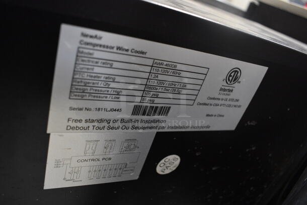 Newair AWR-460DB Metal Commercial Wine Chiller Merchandiser. 115 Volts, 1 Phase. 23.5x24x33. Item Was in Working Condition on Last Day of Business. (kitchen) - Image 5 of 5
