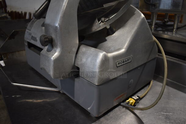 Hobart Model 2712 Stainless Steel Commercial Countertop Automatic Meat Slicer w/ Blade Sharpener. 120 Volts, 1 Phase. 27x26x27. Tested and Working! - Image 9 of 10