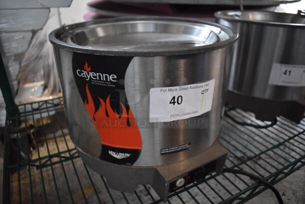 Vollrath Cayenne HS-11 Stainless Steel Commercial Countertop Soup Kettle Food Warmer w/ Lid. Does Not Have Drop In. 120 Volts, 1 Phase. Tested and Working! - Image 5 of 5