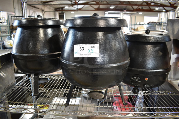 3 Various Metal Commercial Countertop Soup Kettle Food Warmers. 3 Times Your Bid! One Is Tested and Working, Two are Tested and Do Not Power On - Image 1 of 8