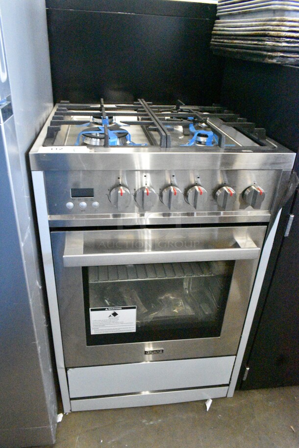 BRAND NEW SCRATCH AND DENT! 2023 Galanz GL1FR24ASSAGN Stainless Steel Natural Gas Powered 4 Burner Range w/ Oven. - Image 2 of 6