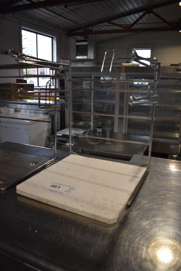 2 Metal Countertop Shopping Bag Racks. 12x13x15. 2 Times Your Bid! - Image 2 of 3
